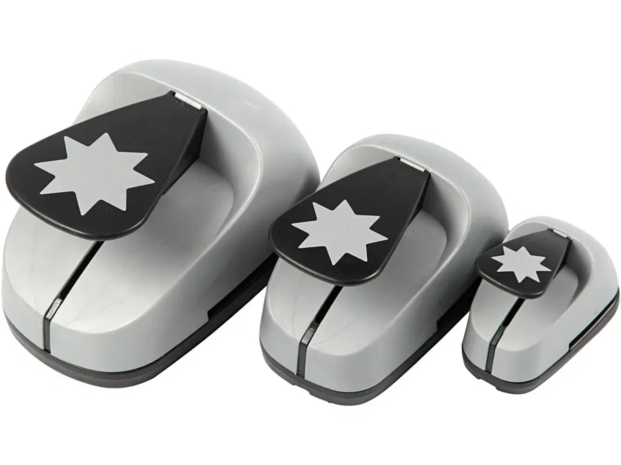 Billede 1 - Lag-på-lag stansejernssæt med grafisk stjerne, 3 stk.