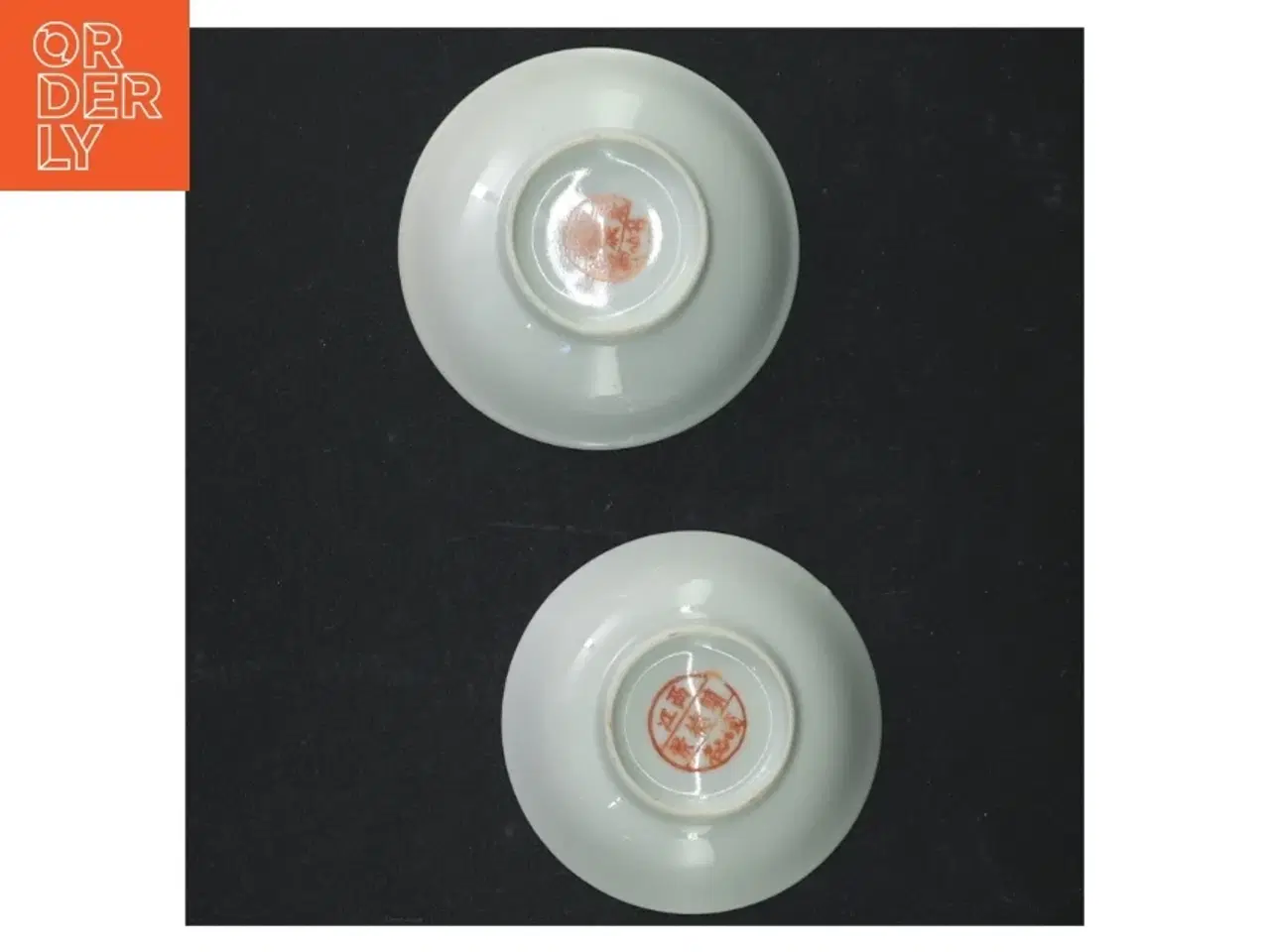 Billede 4 - Dekoreret porcelænstallerkener (str. Ø 8 cm)