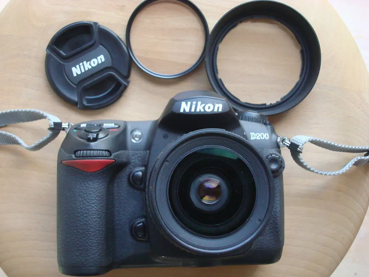 Billede 1 - Flot Nikon D200 m UV, lens cap og rem