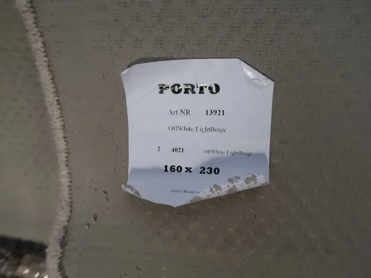 Billede 2 - Gulvtæppe PORTO