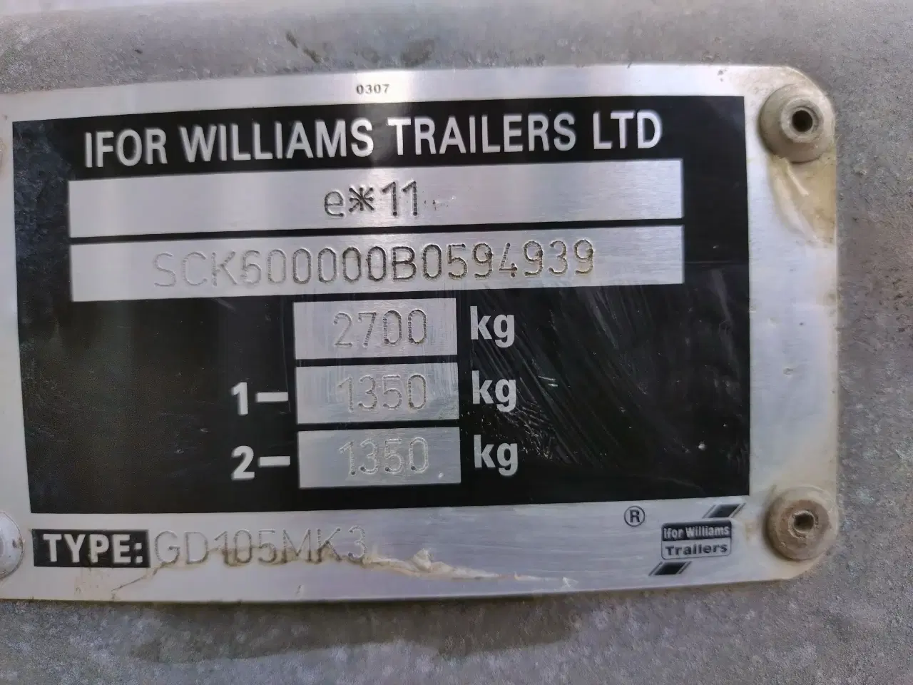 Billede 7 - Ifor Williams GD 105 maskintrailer 