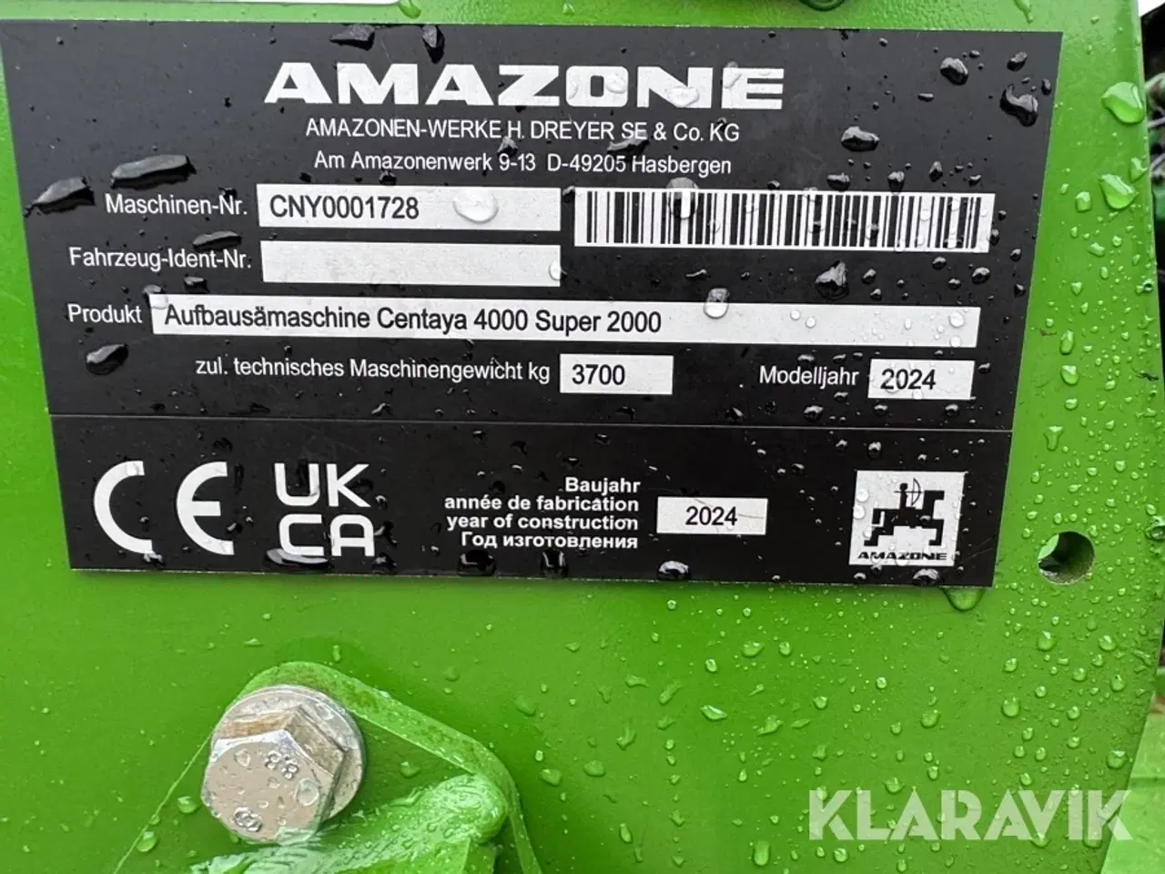 Billede 6 - Rotorharve Amazone KG 4000 + KG 4001 Super