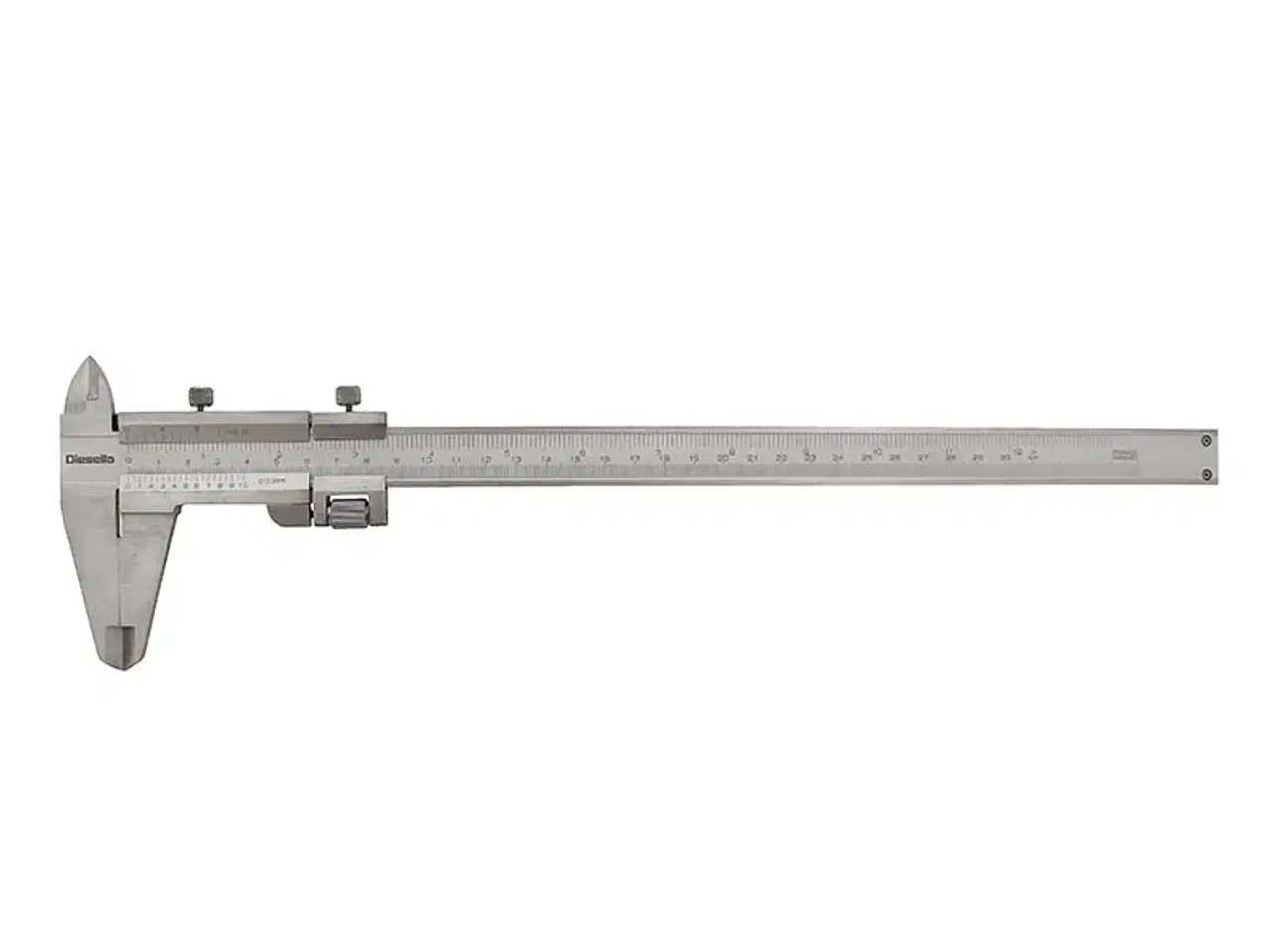 Billede 1 - Skydelære med skruelås 0-300x0,05 mm med finjustering og 60 mm kæber