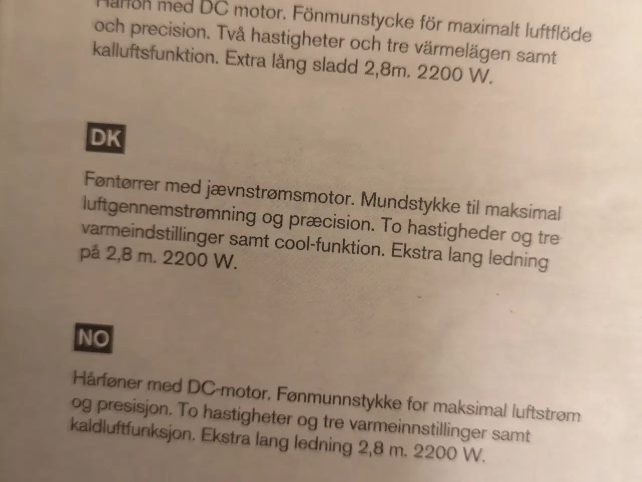 Billede 6 - OBH Hårtørreren.
