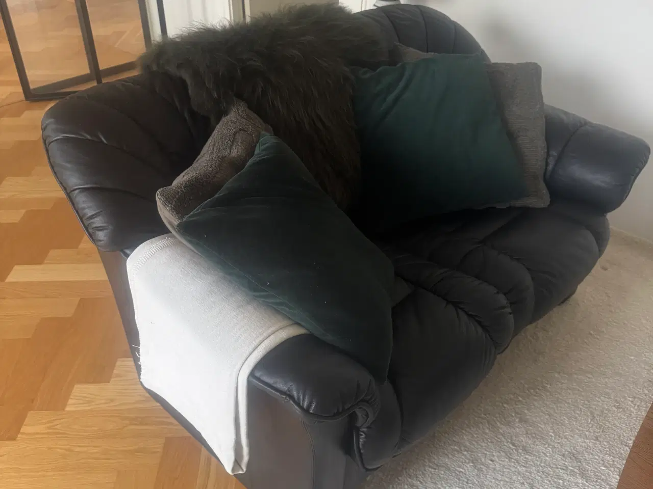 Billede 6 - 2 og 3 Pers. Lædersofa 