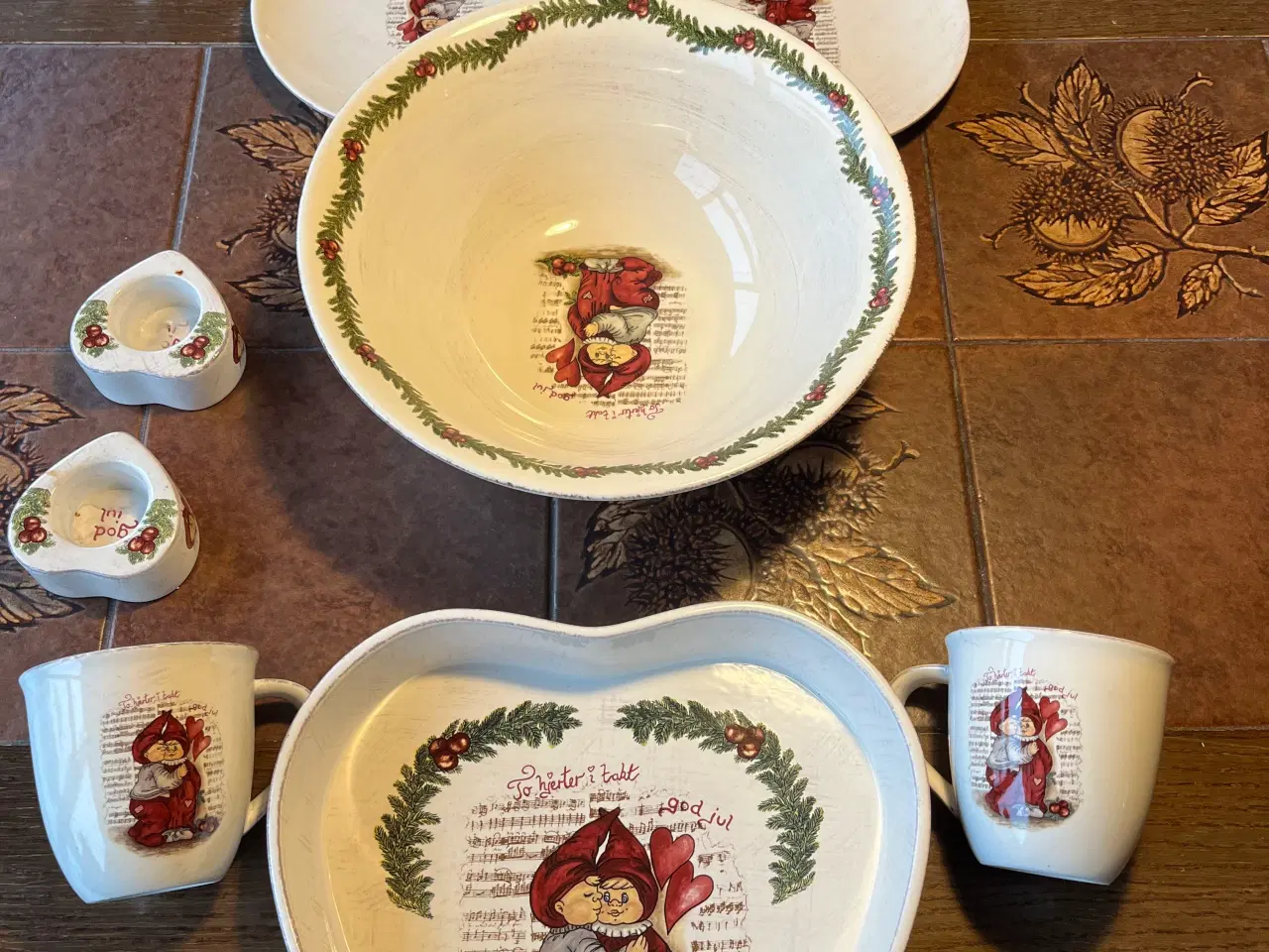 Billede 2 - To Hjerter I takt poselæn