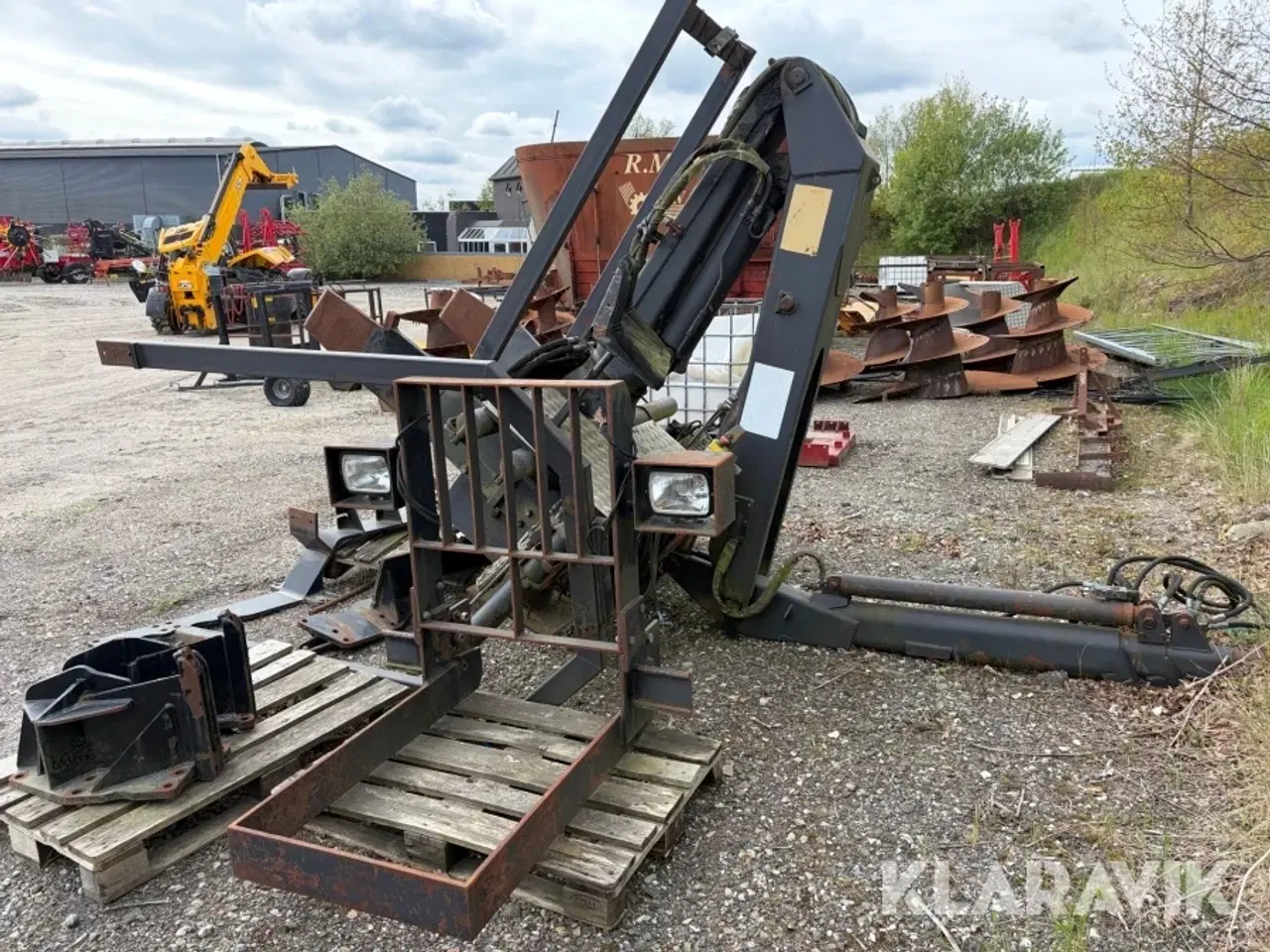 Billede 4 - Kran HMF / jake - 3200kg - med beslag til Valtra 8450