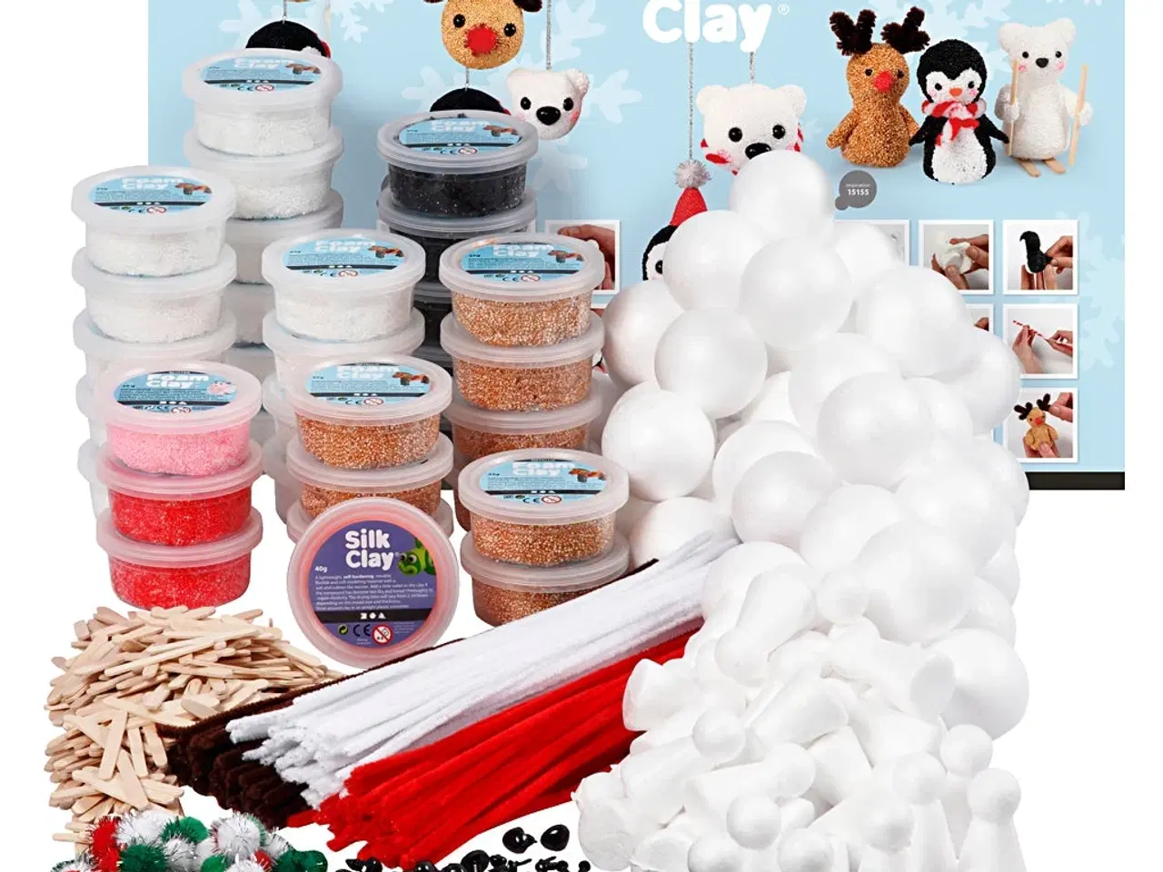 Billede 1 - Klassesæt til polardyr - Foam Clay® i ass. farver