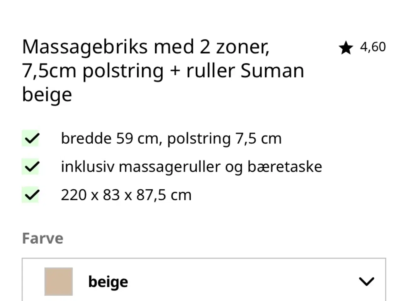 Billede 2 - Massagebriks transportabel 