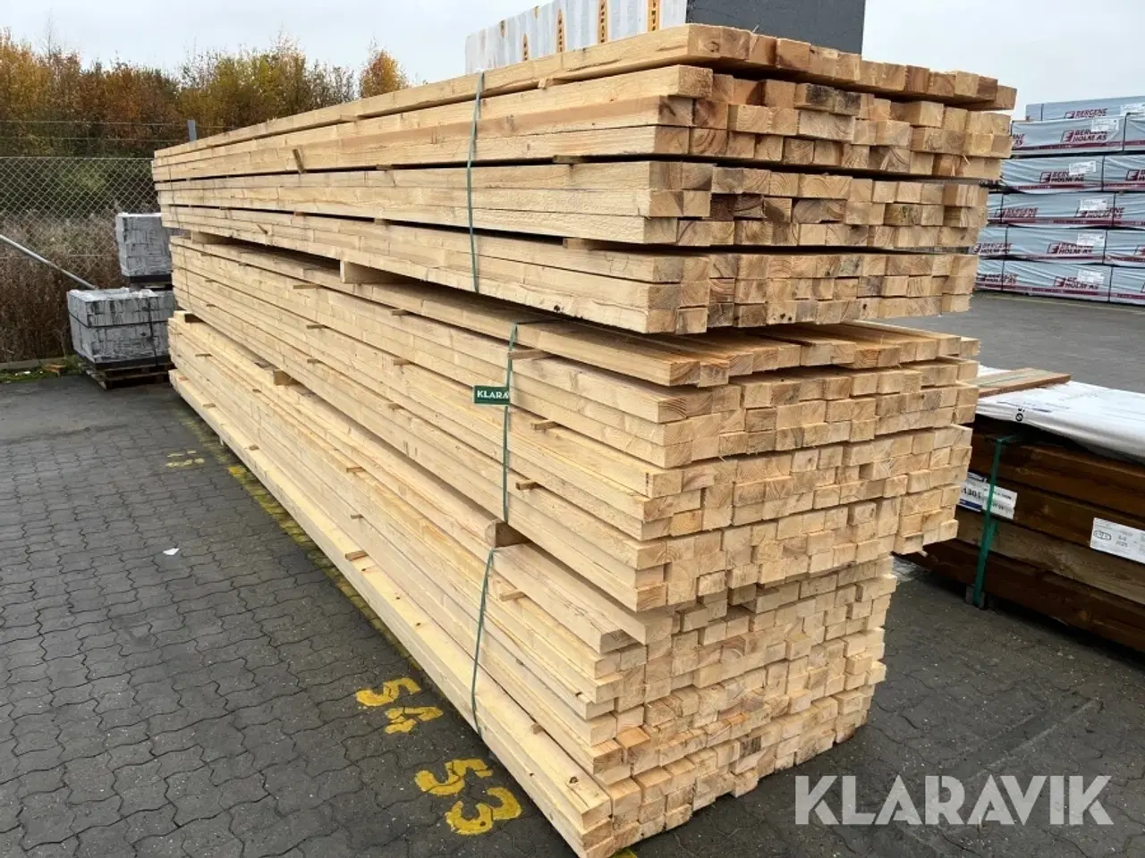 Billede 1 - Tømmer Lægter 45x75 RU 3 paller (390styk)