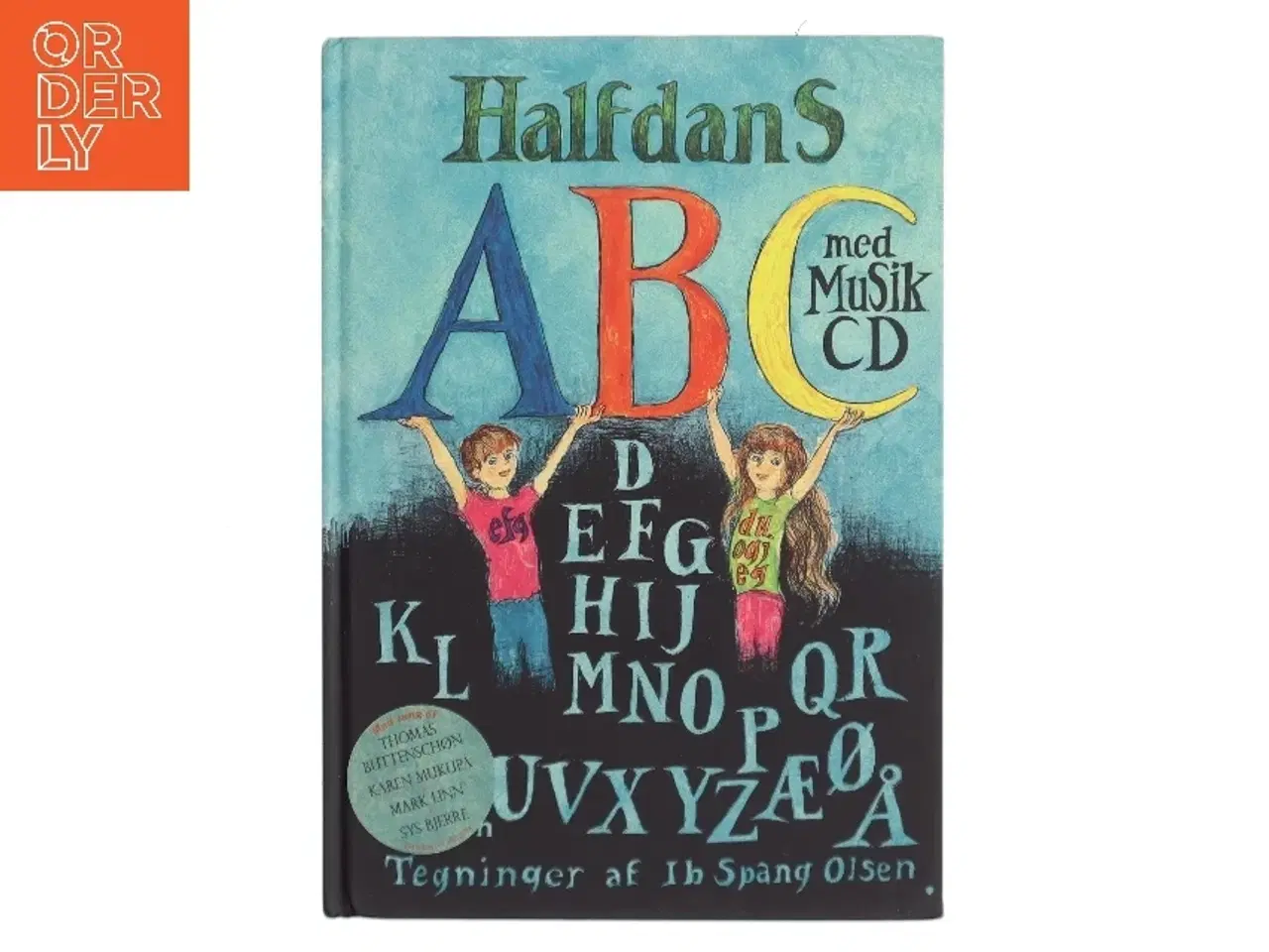 Billede 1 - Halfdans abc med musik cd. Halfdans abc af Halfdan Rasmussen (Bog)