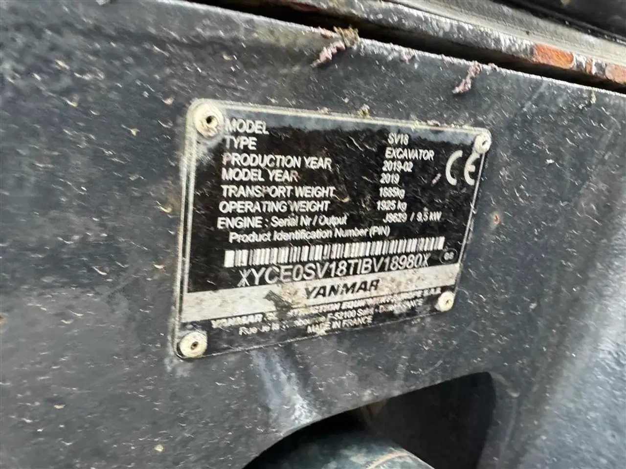 Billede 12 - Yanmar SV 18 KUN 1900 TIMER!