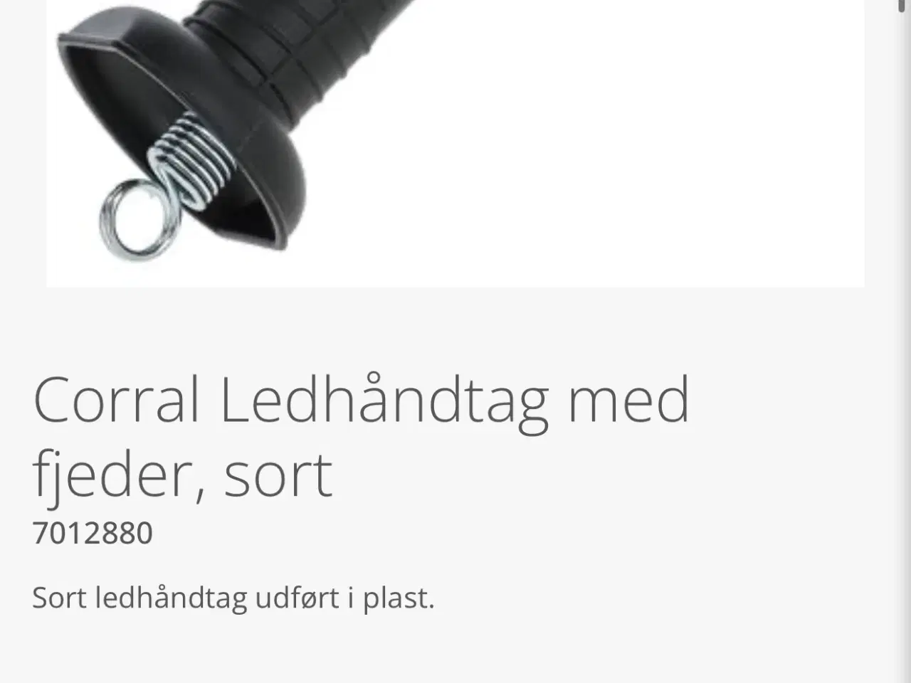 Billede 1 - Ledhåndtag i brun pladtic