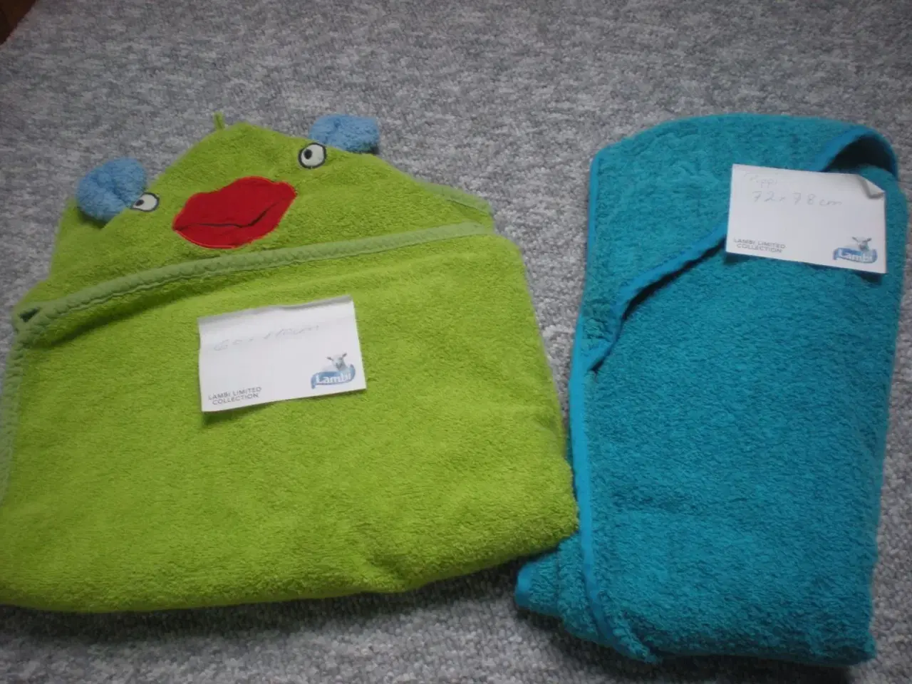 Billede 2 - babyhåndklæder m. hætte 25 kr