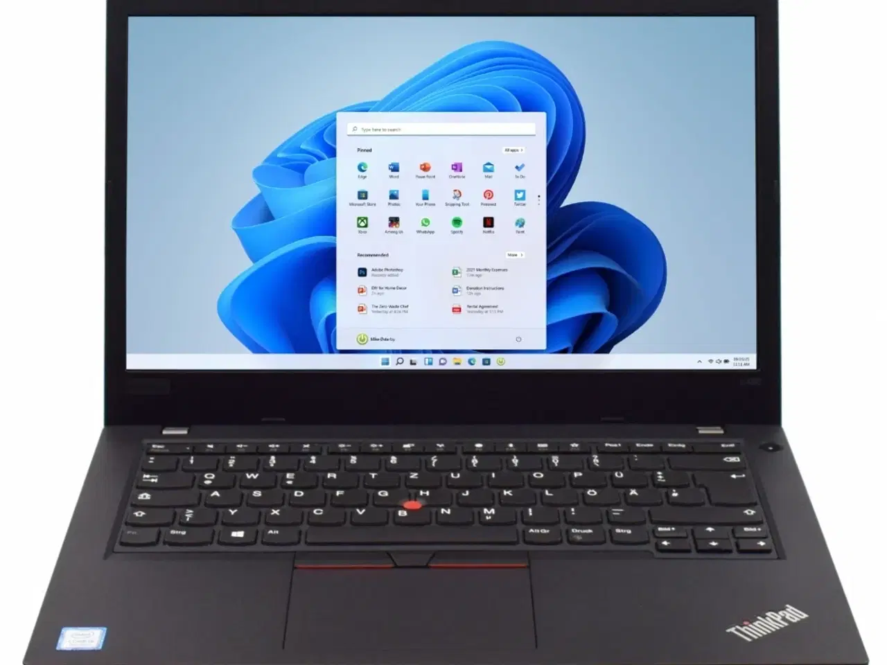 Billede 1 - Lenovo ThinkPad L480 14"  - Intel i5 8250U 1,6GHz 256GB NVMe 8GB Win11 Home - Grade C