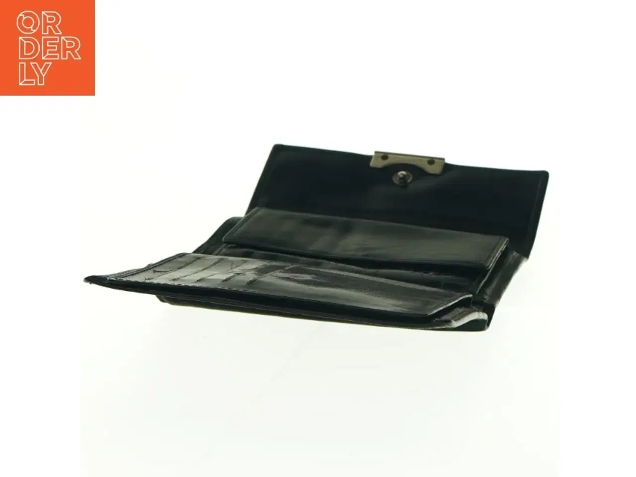 Billede 6 - Sort læderpung fra Adax (str. 15 x 10 cm)
