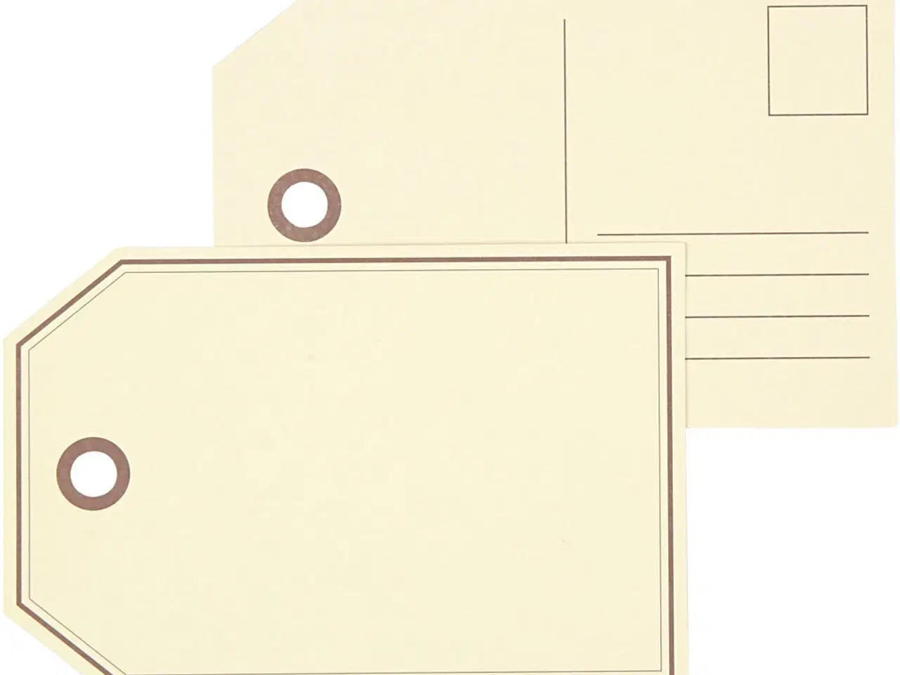 Billede 1 - Stilfulde gavemærker/postkort, 15x10 cm, 10 stk.