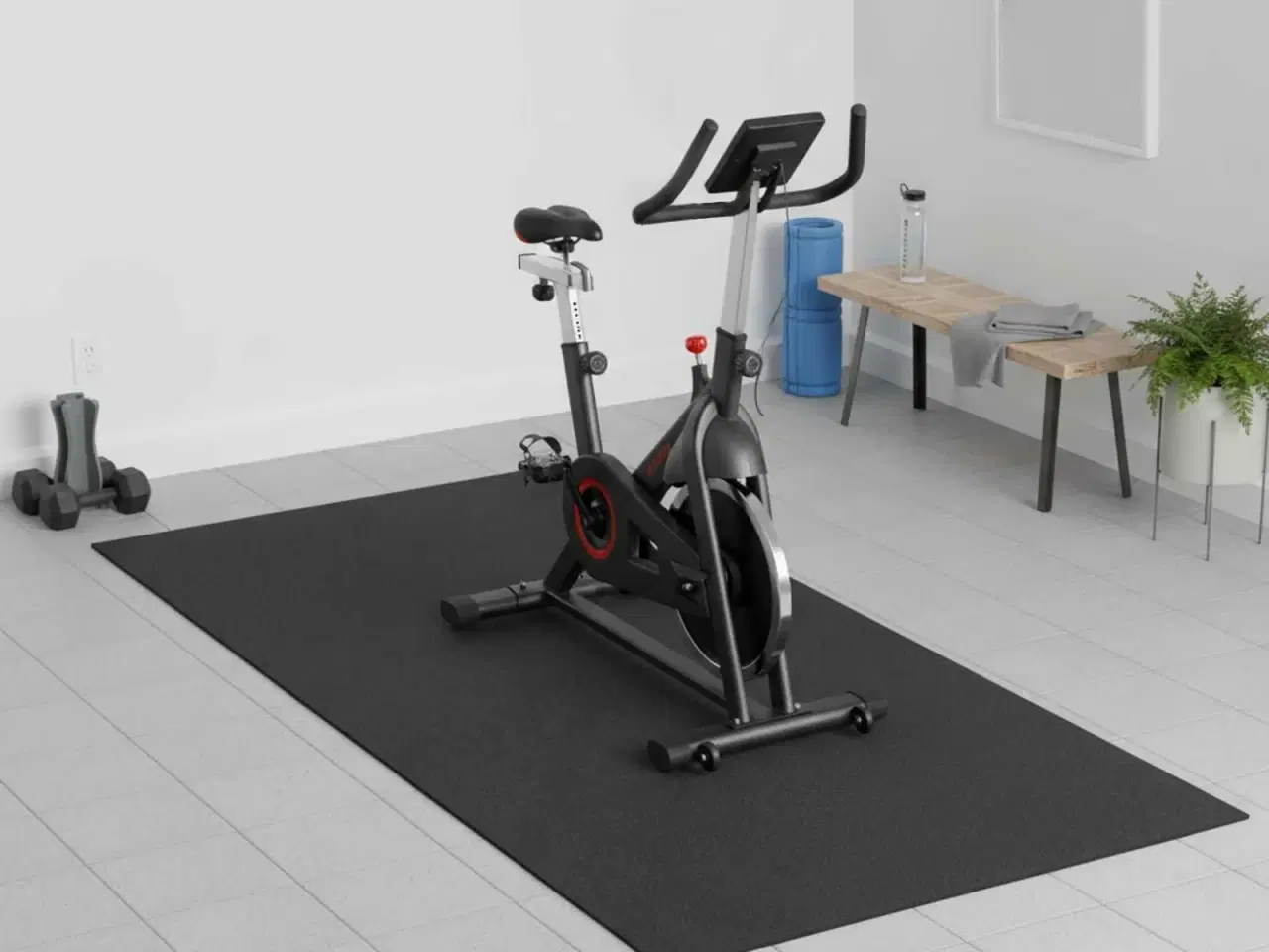 Billede 1 - Sport Beskyttelsesmåtte Sort 120 x 60 x 0,6 cm PVC