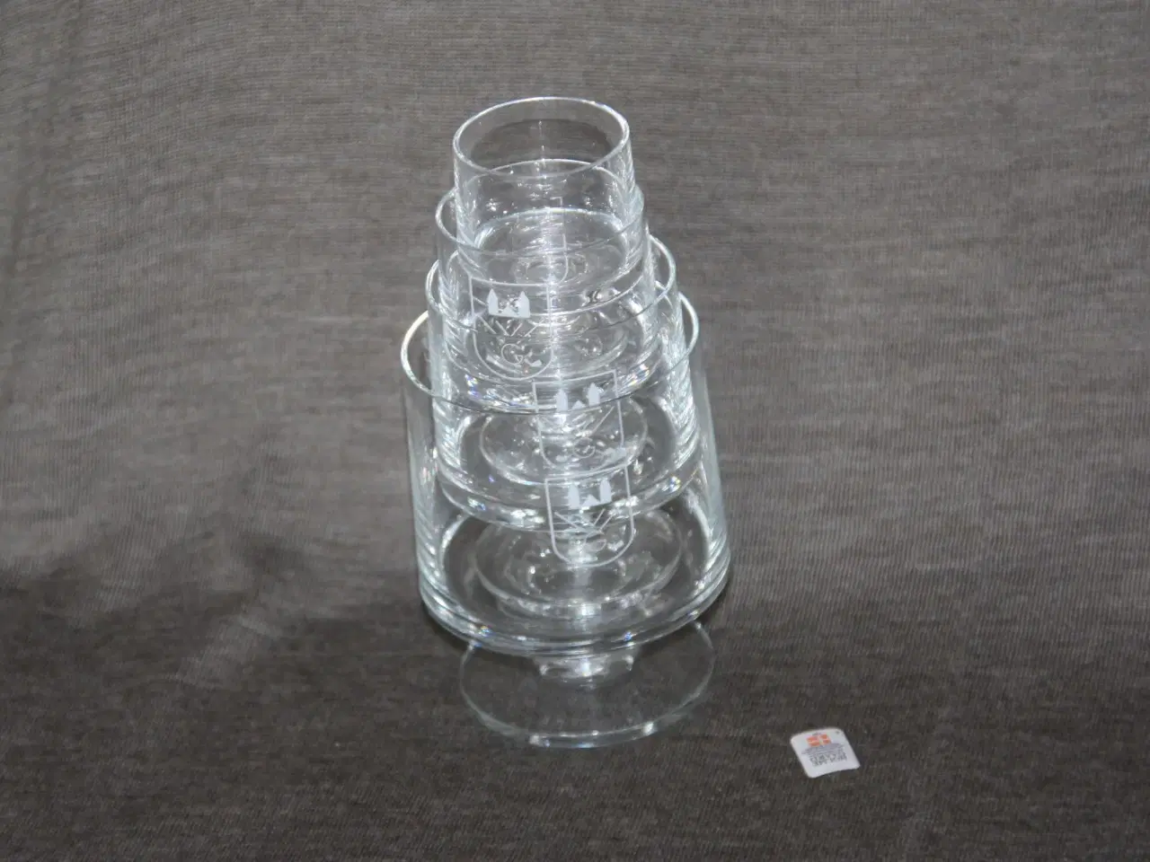 Billede 1 - 4 Holmegaard glas med golf logo