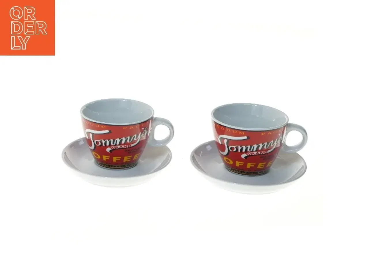 Billede 1 - Kaffekopper med underkopper fra Maisons (str. 2 stk Ø 9 cm længde 14 cm)