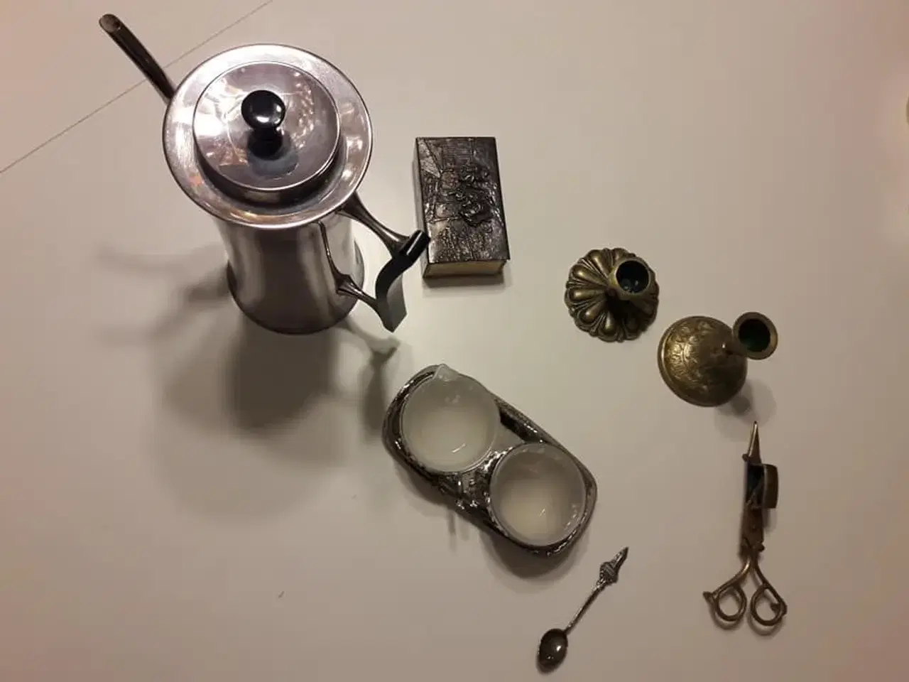 Billede 4 - sølvplet kaffekande m.m.