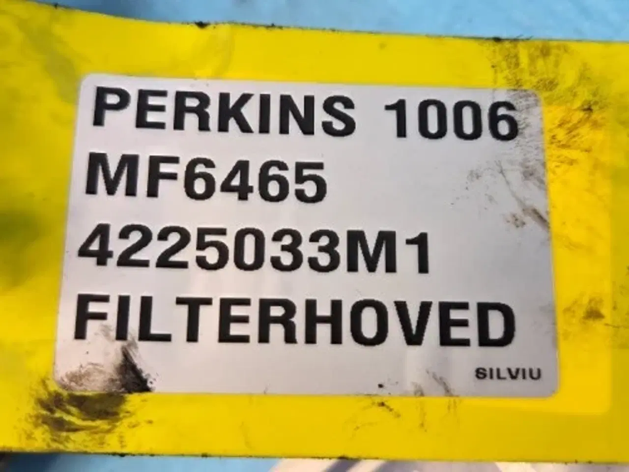Billede 2 - Perkins 1006 Filterhoved 4225033M1