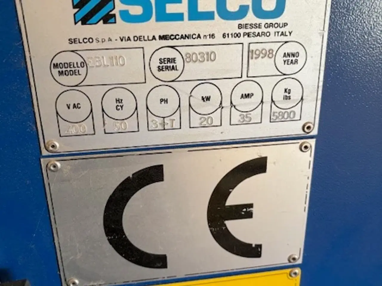 Billede 3 - SELCO( BIESSE ) Vandret pladesav