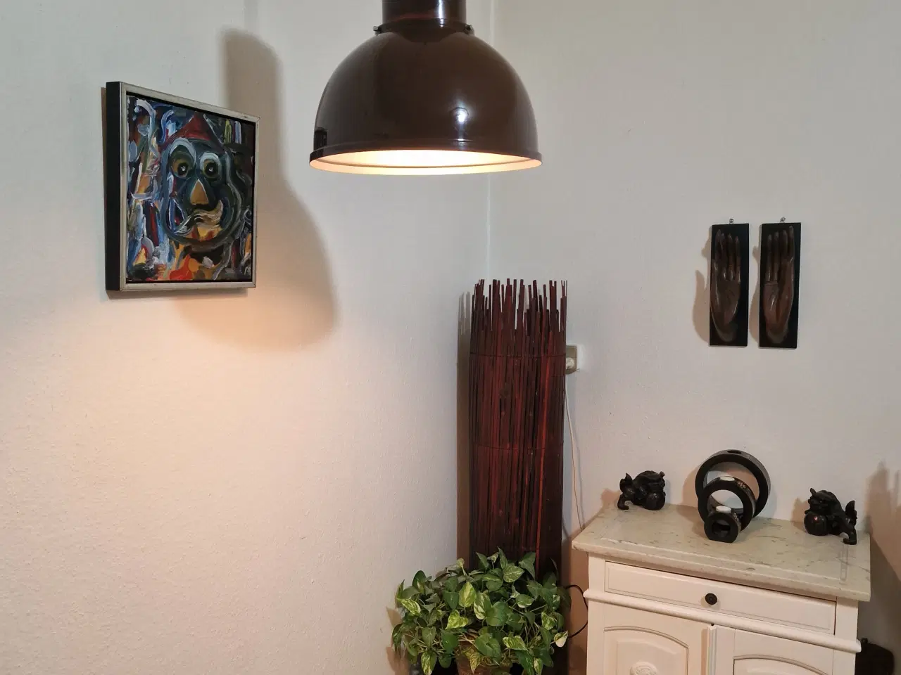 Billede 4 - Fed retro pendel med industrielt look.