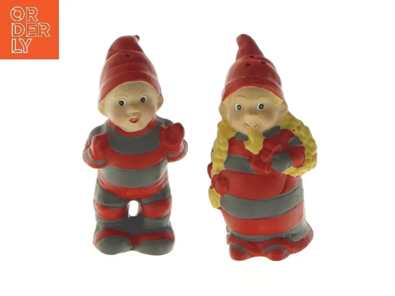 Billede 1 - Sæt af keramik nisse-krydderi beholdere fra Pobra (str. 9 cm)