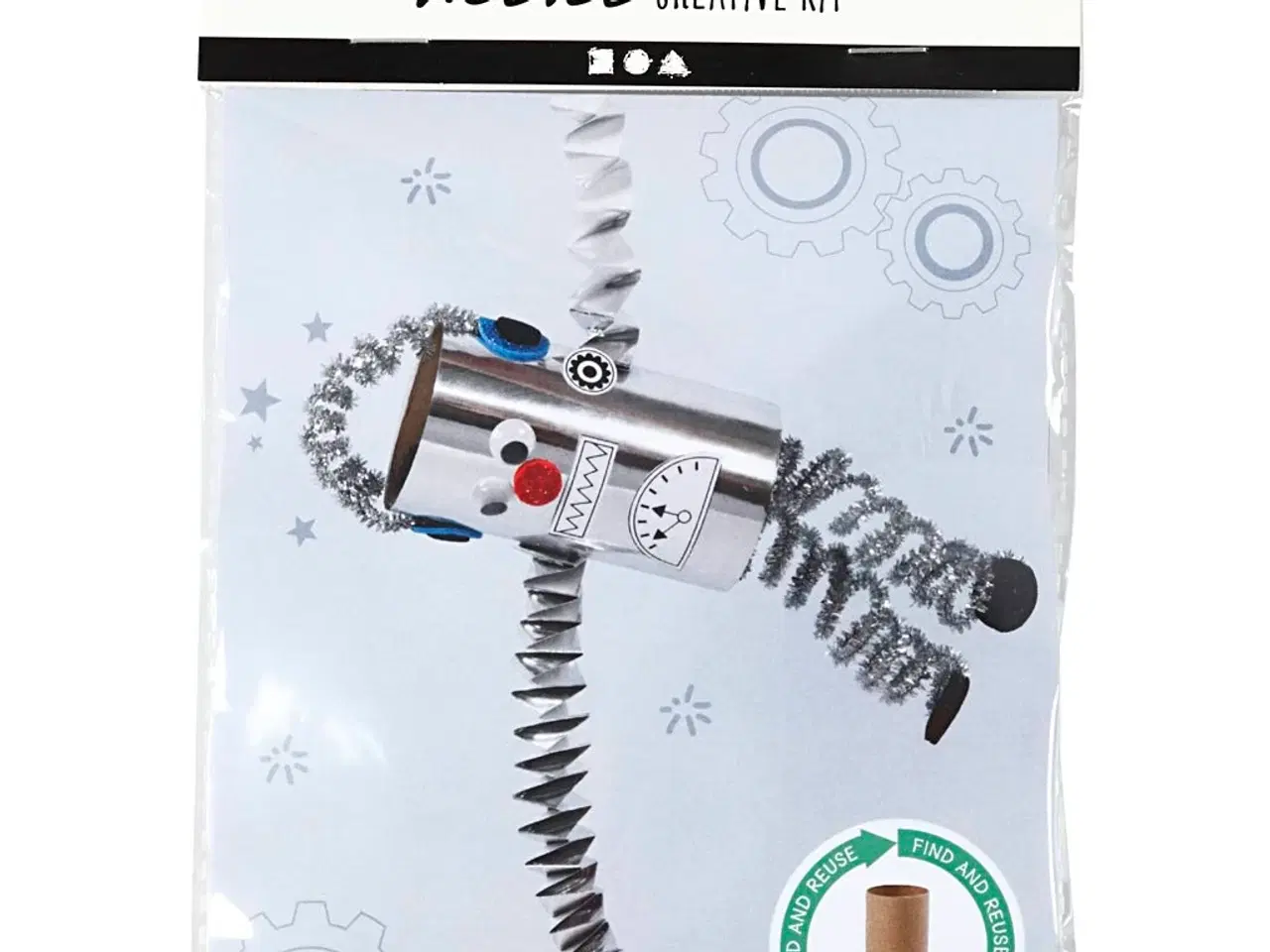 Billede 1 - Mini DIY Kit, Toiletrulle robot, 1 pk.