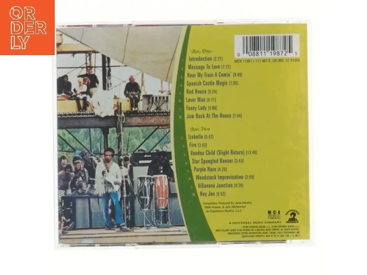 Billede 2 - Jimi Hendrix 2CD - Live at Woodstock