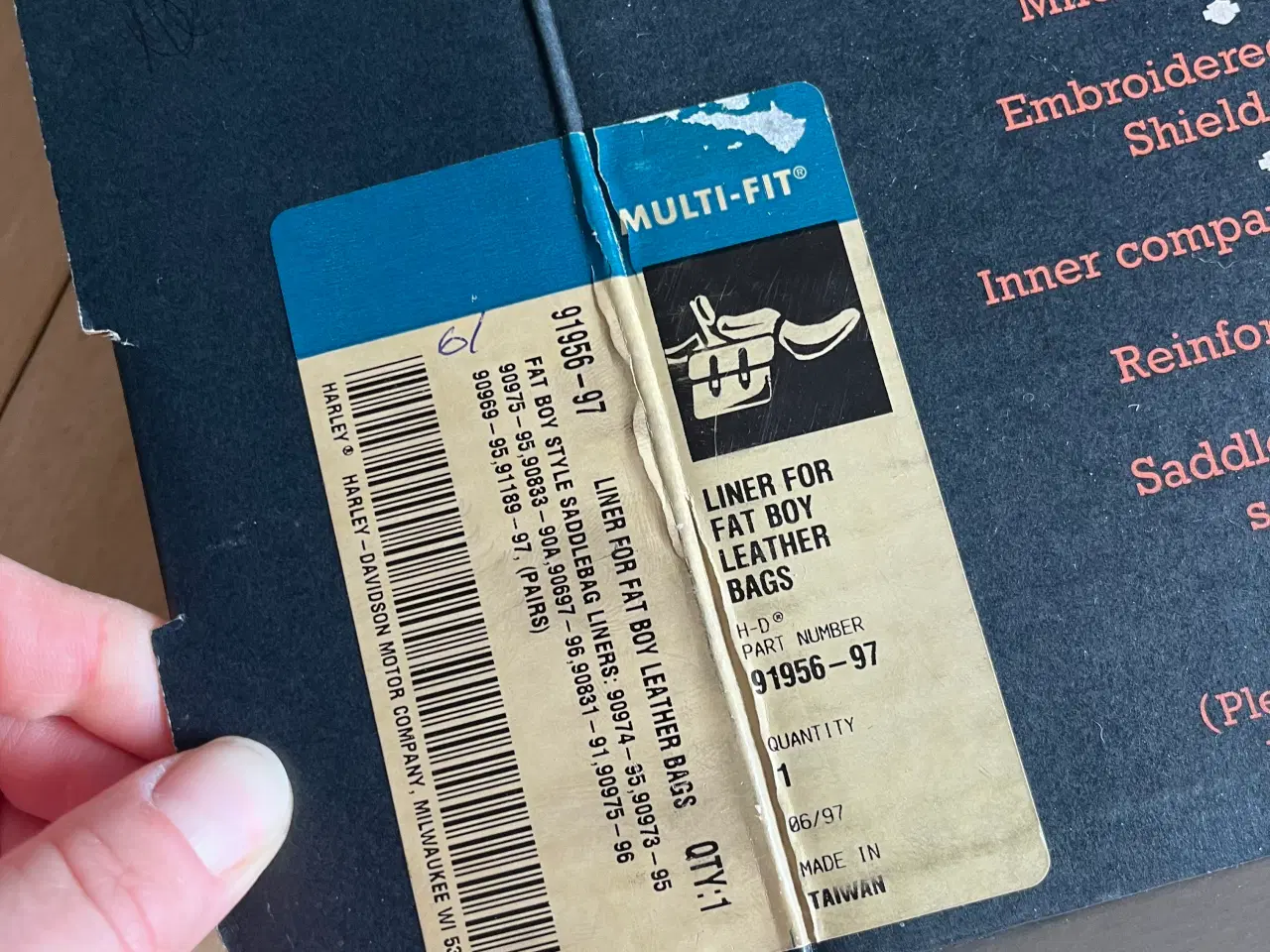 Billede 5 - Indertasker til Fat Boy