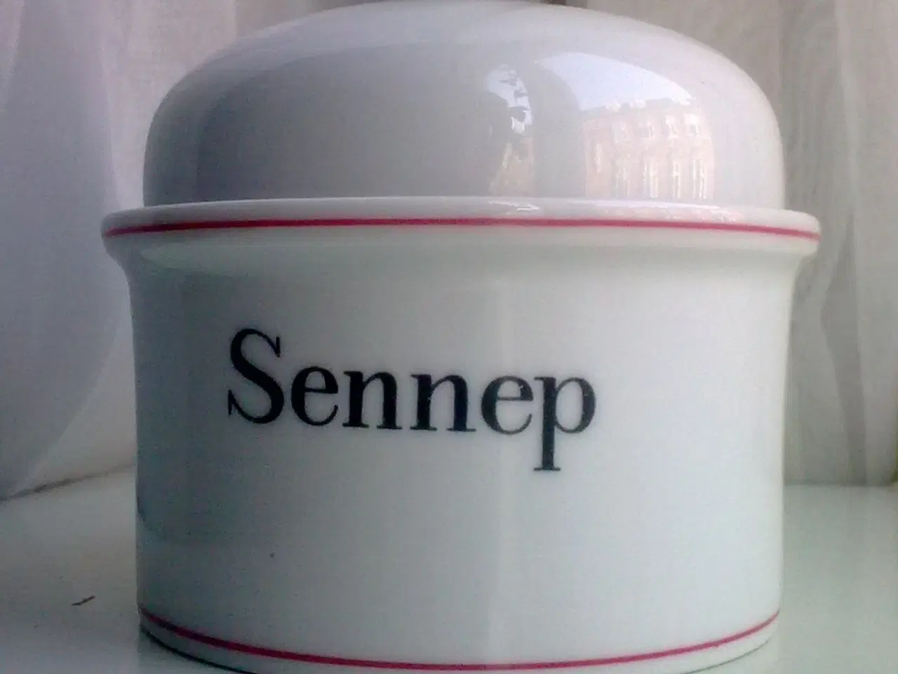 Billede 2 - Sennep 1980rne krukke m låg typografi & Atelier