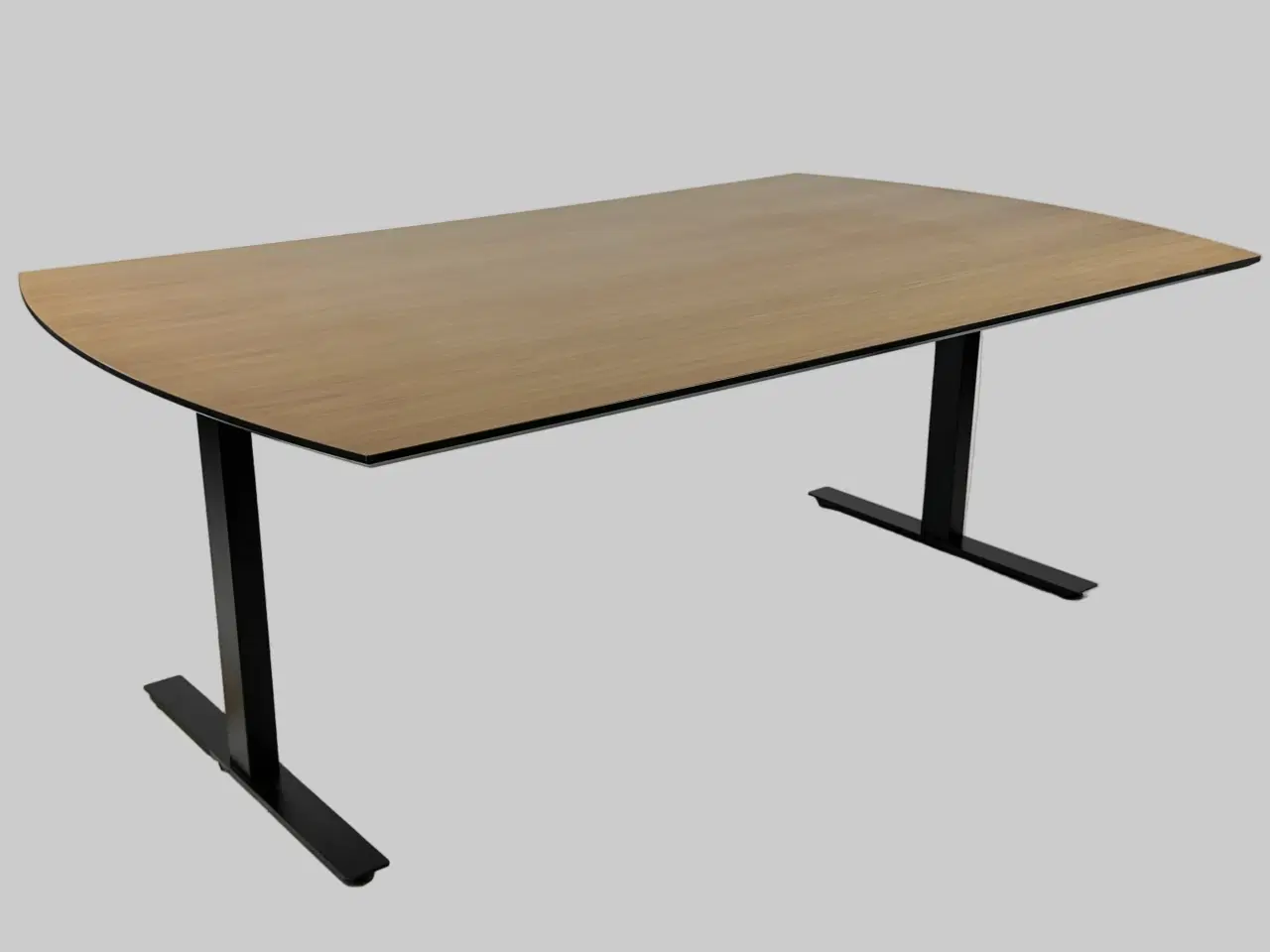 Billede 1 - Dencon Delta Bord – Natur/Sort Stel 200x100x74 cm