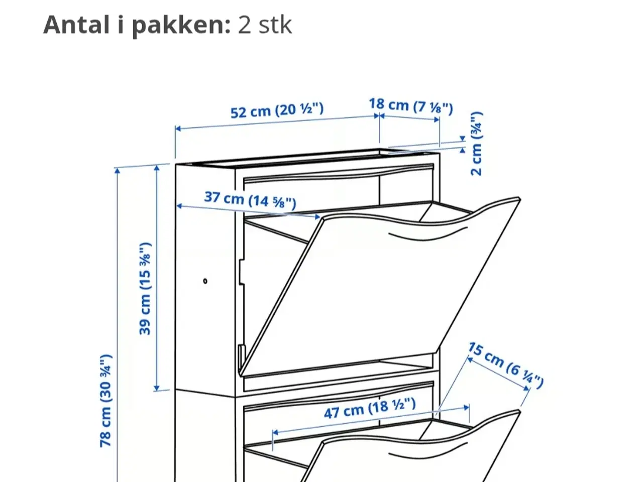 Billede 4 - Ikea Trones skoskabe 