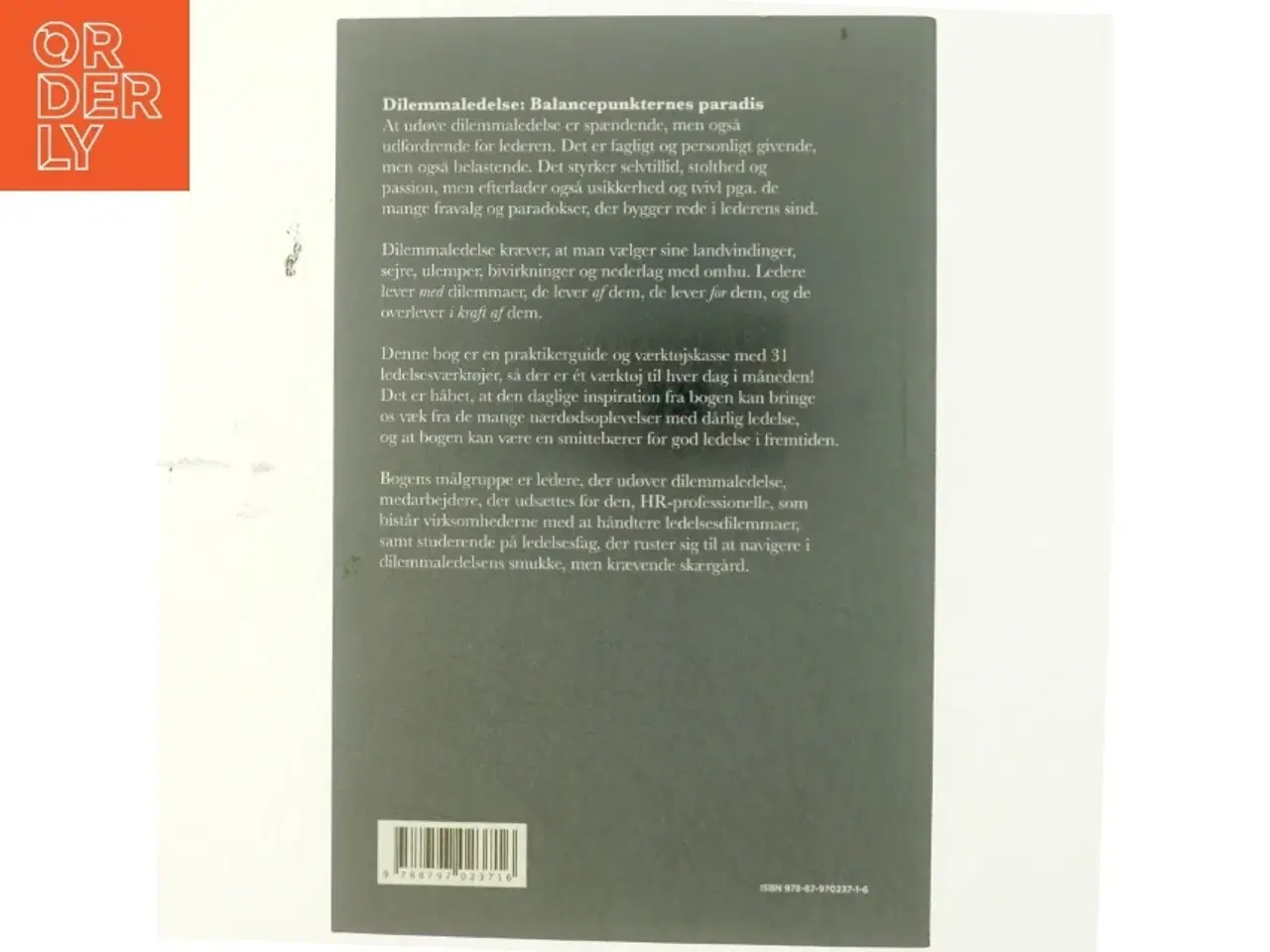 Billede 3 - Dilemmaledelse i praksis : 31 værktøjer til den værdiskabende leder : en know-what, know-why og know-how bog for reflekterende praktike