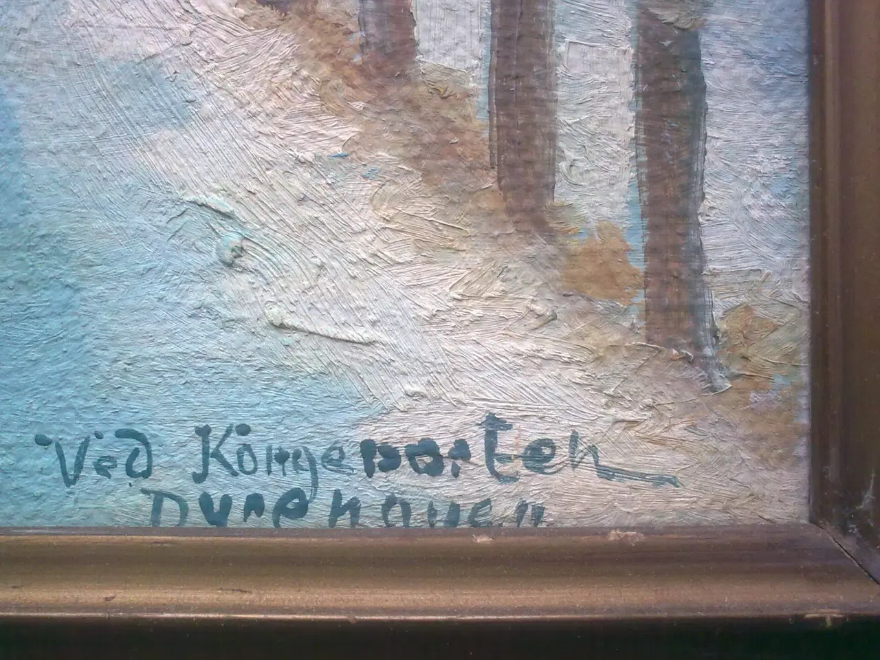 Billede 2 - Vinter og sne v Kongeporten fra 1948 DANMARK