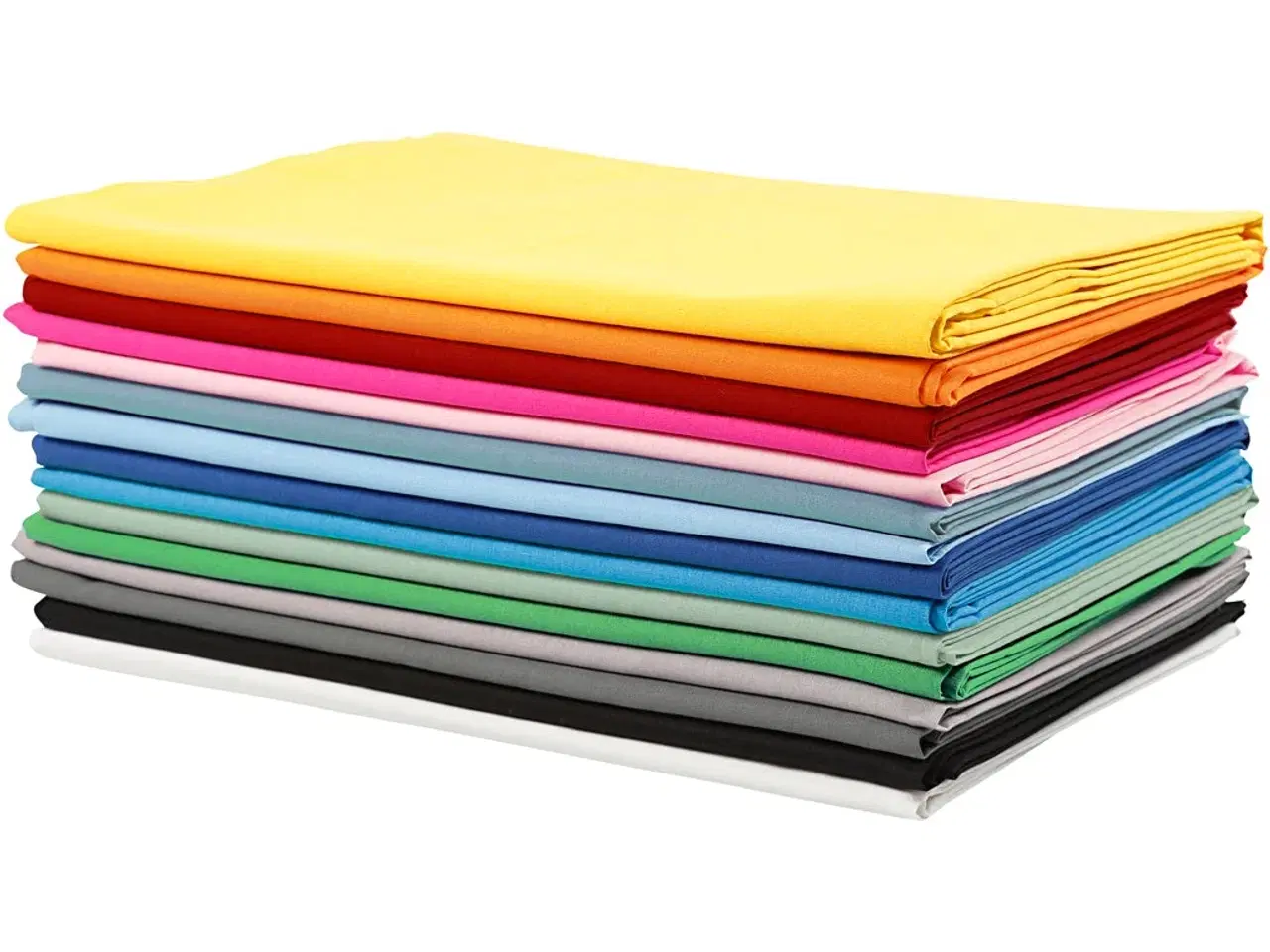 Billede 1 - Stof, B: 145 cm, 140 g, ass. farver, 15x2 m/ 1 pk.