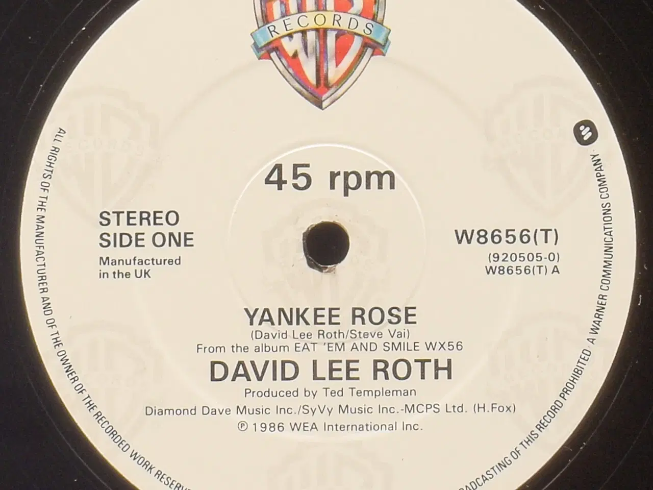 Billede 4 - David Lee Roth - Yankee Rose -12" MAXI - UK 1986 