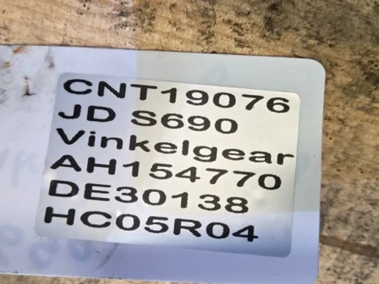 Billede 16 - John Deere S690 Vinkelgear AH154770