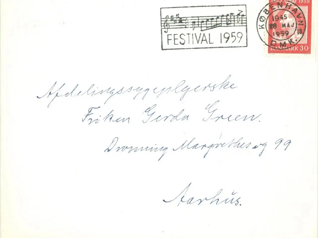 Billede 1 - Festival 1959. TMS-stempel