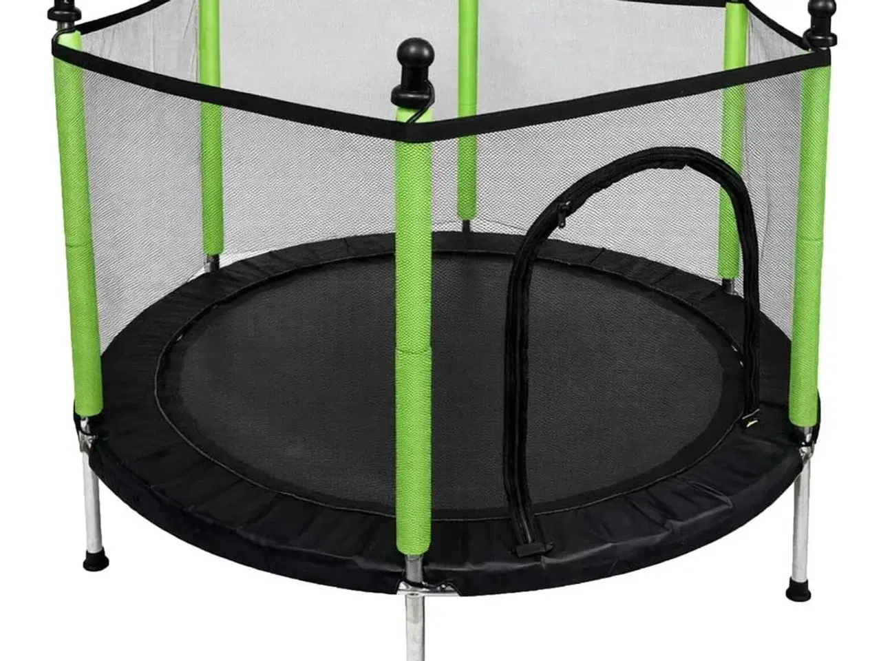 Billede 5 - Børnetrampolin 140 cm med sikkerhedsnet – grøn