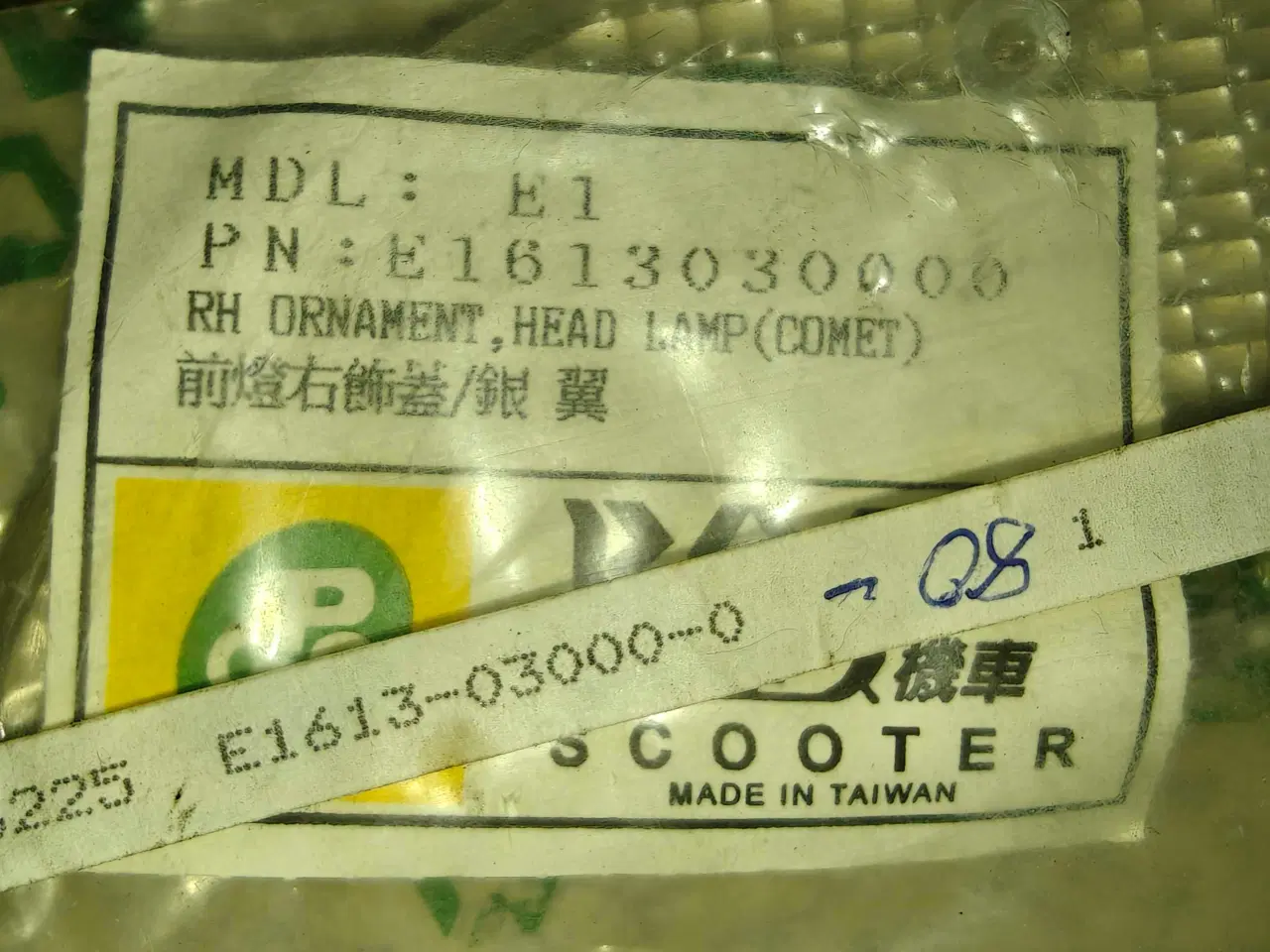 Billede 4 - PGO Comet. Nye Originale Lygteglas I Styrskjold