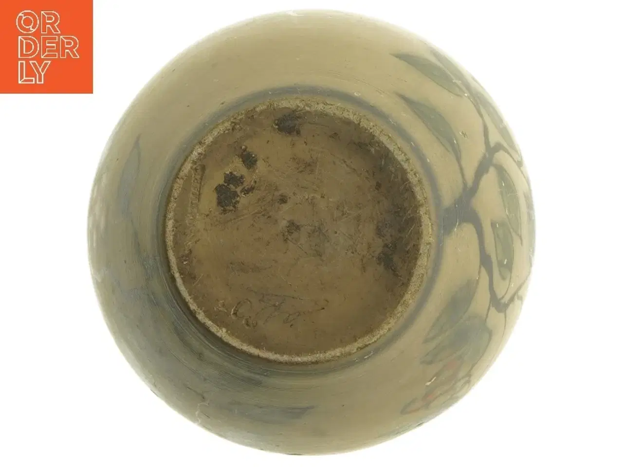 Billede 3 - Dekoreret keramikvase (str. 18,5 cm)