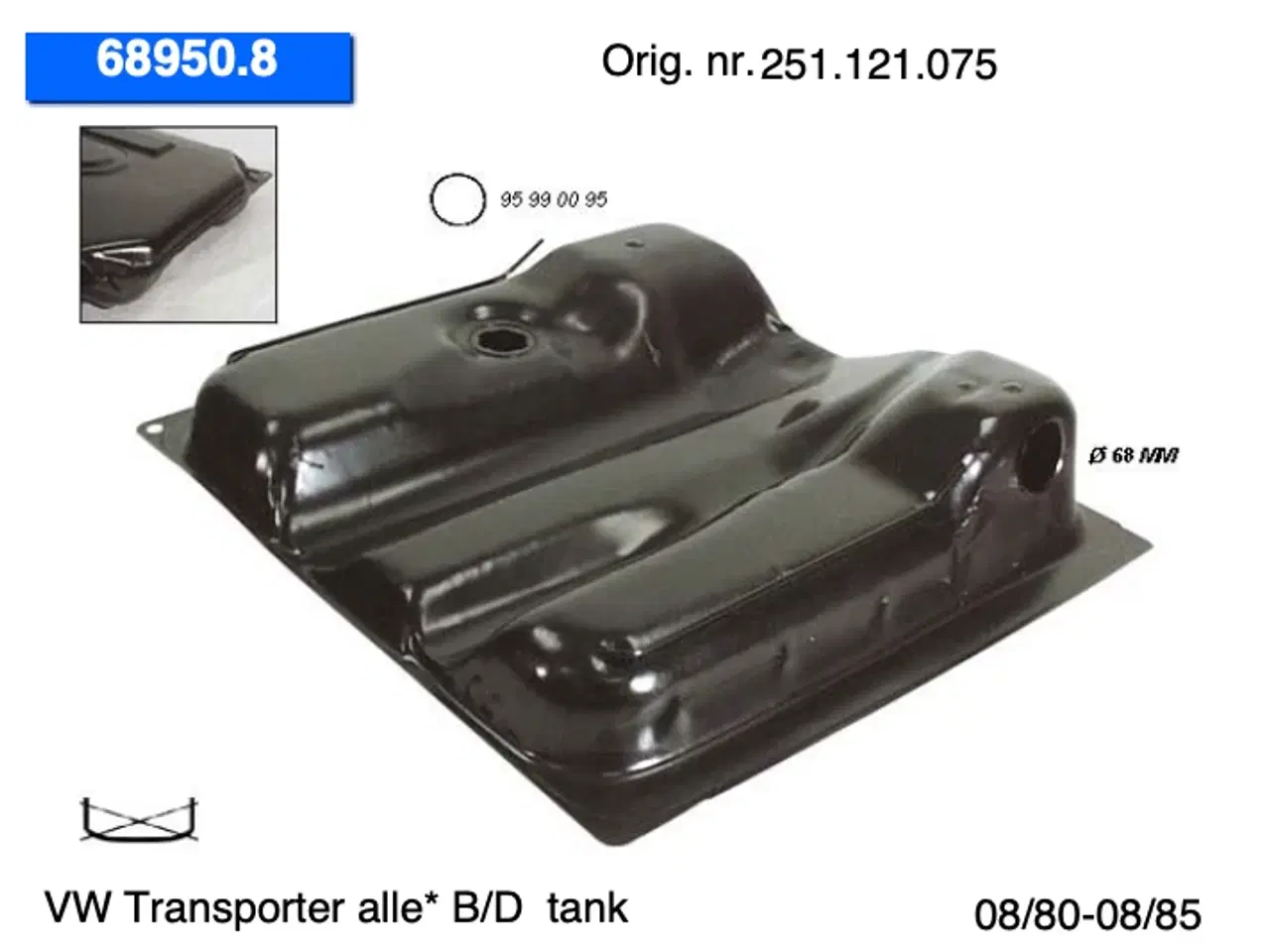 Billede 2 - VW Transporter B/D (80-85) tank