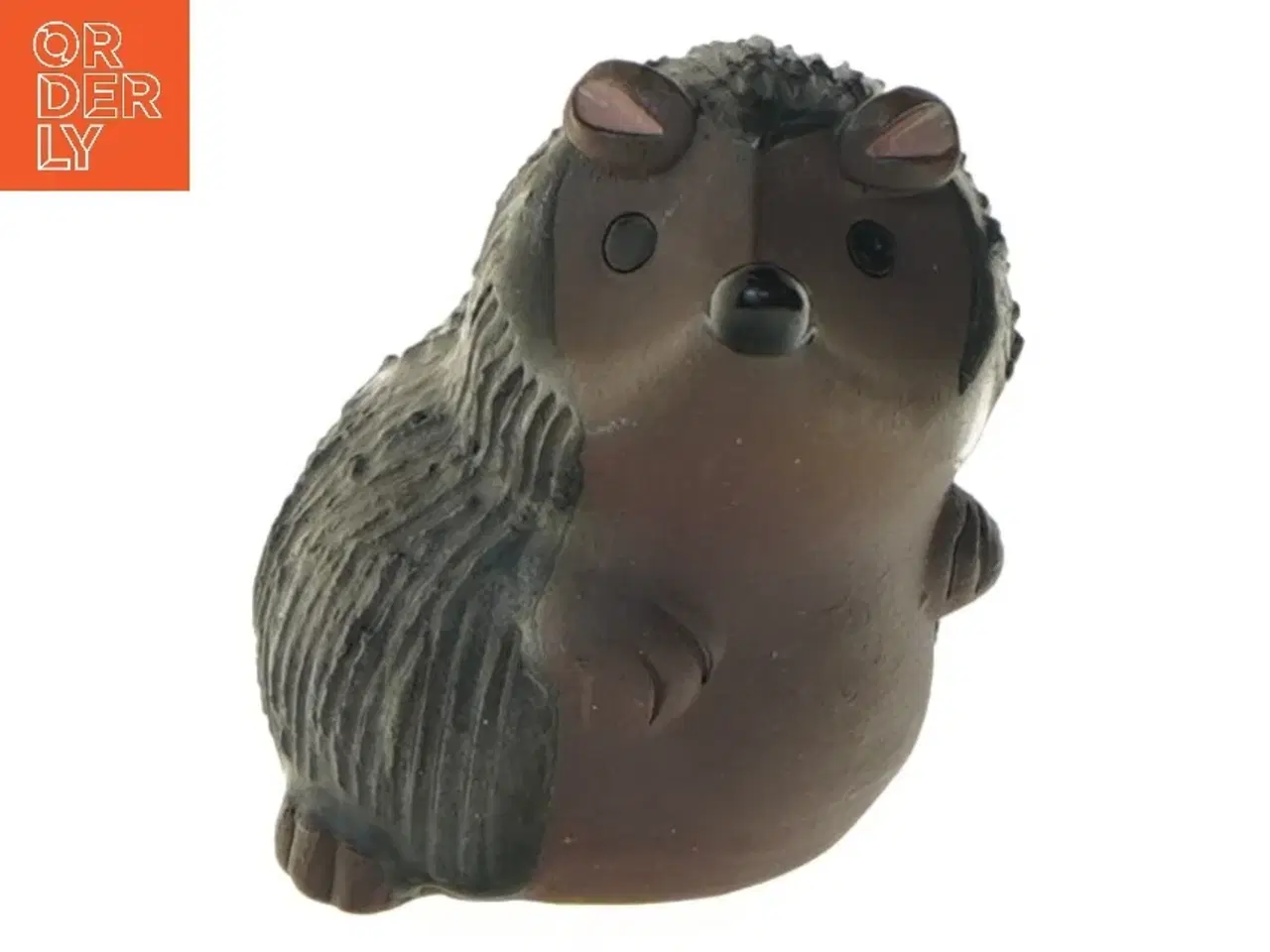 Billede 1 - Dekorativ pindsvinfigur i keramik (str. 8 cm)