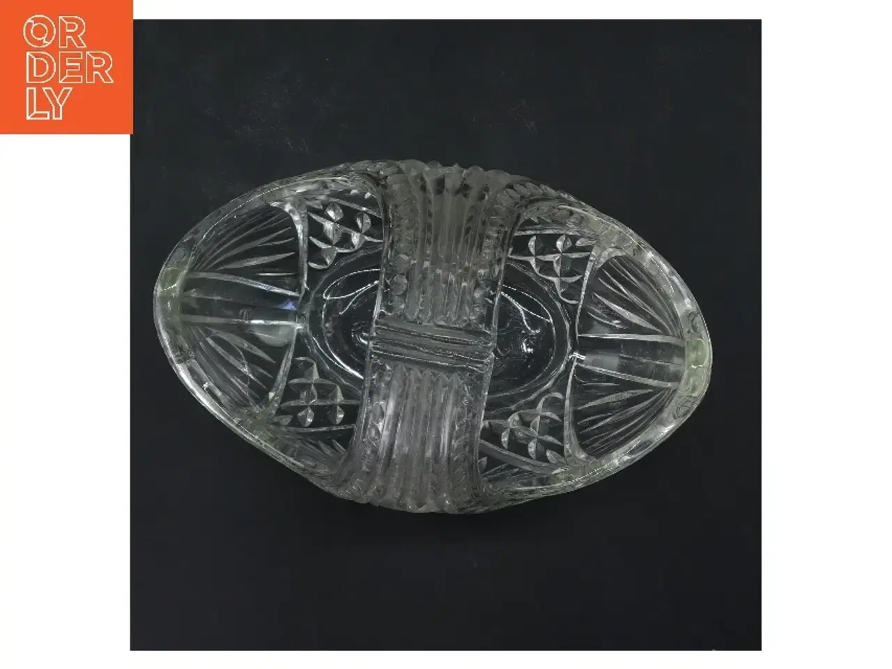 Billede 3 - Klassisk krystal skål (str. 21x17 cm)fra holmegaard