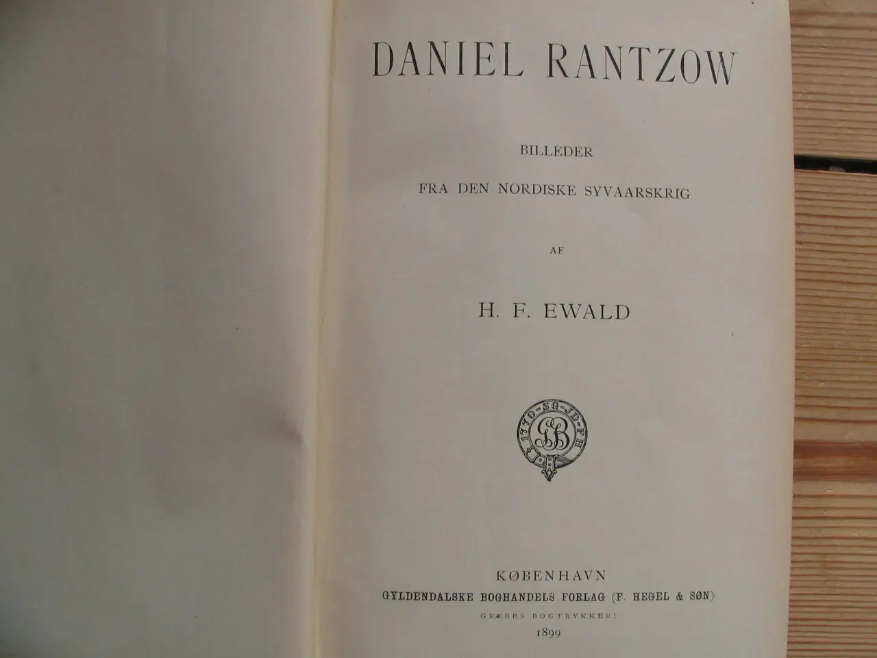 Billede 3 - H.F. Ewald. Daniel Rantzow. fra 1899
