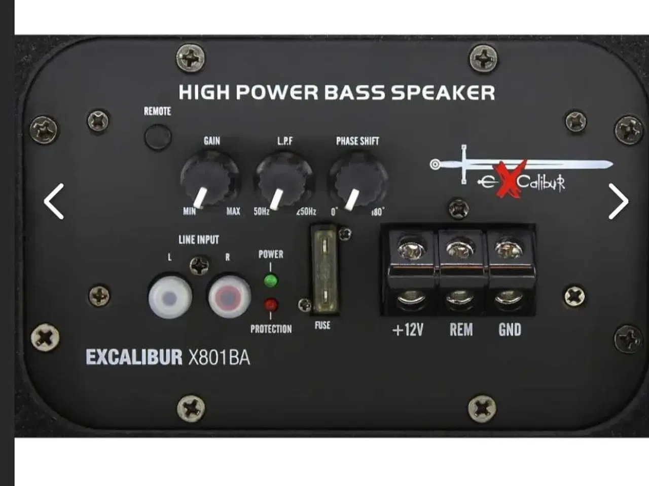 Billede 2 - Aktiv subwoofer 8" inkl. Monteringssæt.