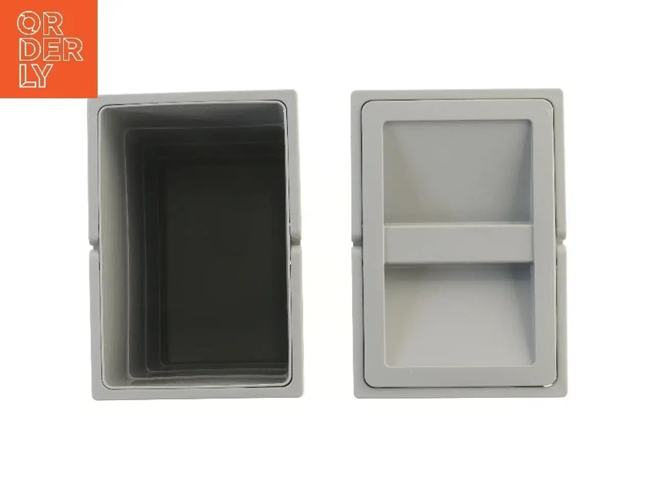 Billede 2 - Grå plastik beholdere fra Hafele (str. 30x22x15 cm)